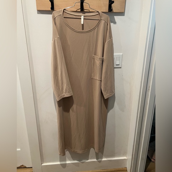 knee length dresses for ladies MIDI SLEEP DRESS LOUNGER
